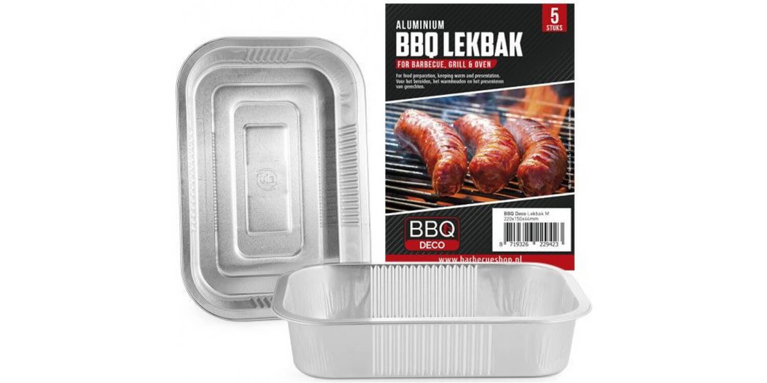 BBQDeco Aluminium BBQ lekbak M