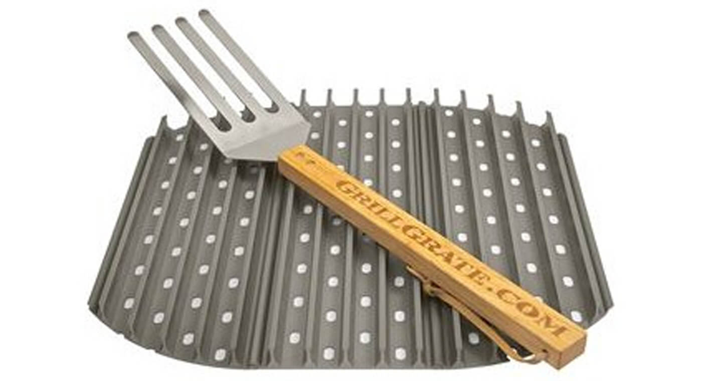 GrillGrate Kit voor ronde barbecue (3x Radius 47cm gratis GrillGrate tool)