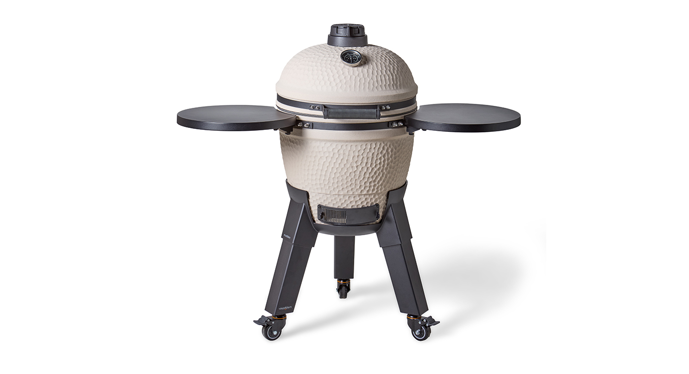 Moddern Kamado Sandy Stone incl. Zijtafels & Zwarte Poten (showmodel)