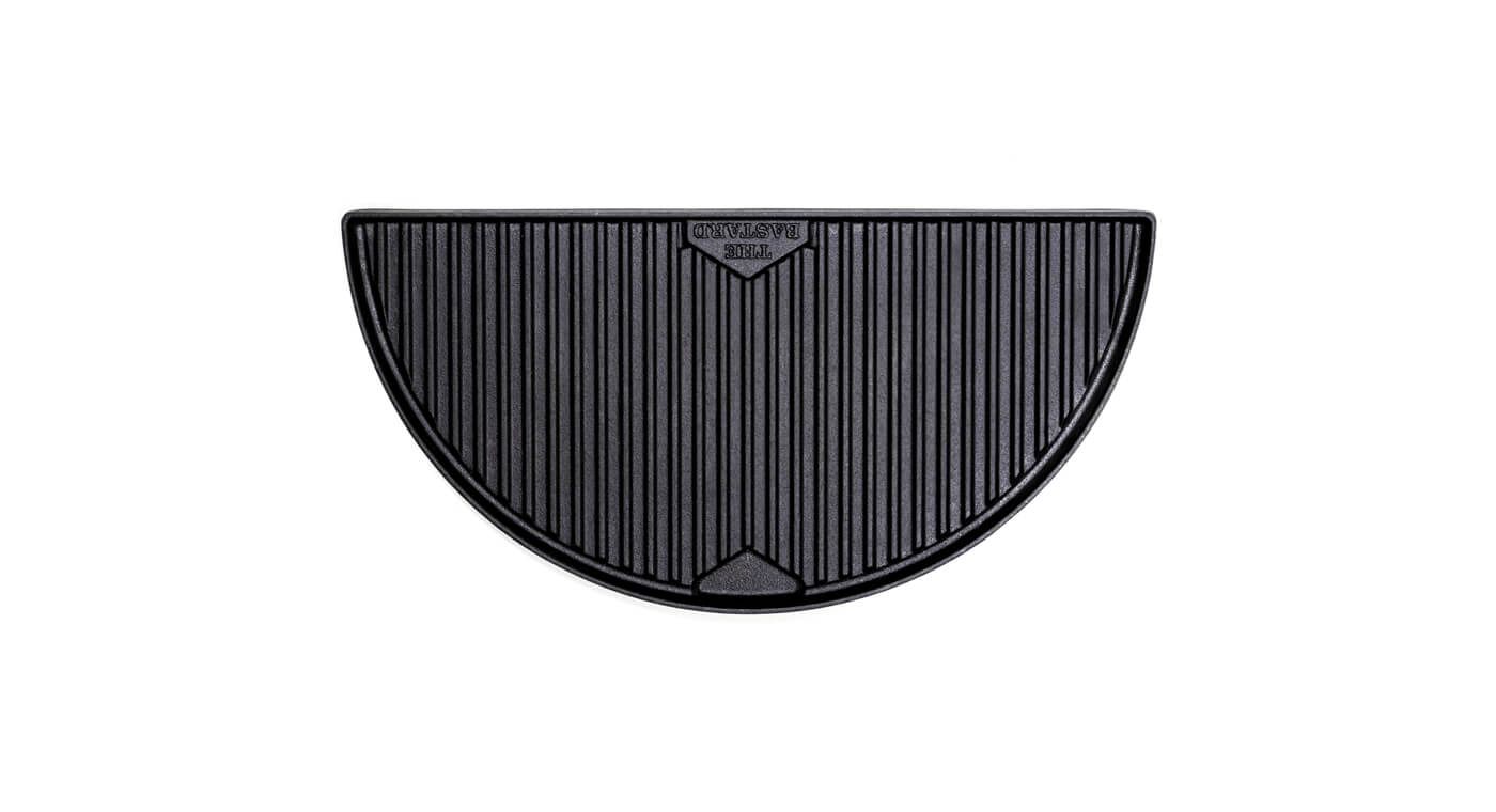 The Bastard Cast Iron Half Moon Griddle Large grillplaat